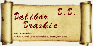 Dalibor Draškić vizit kartica